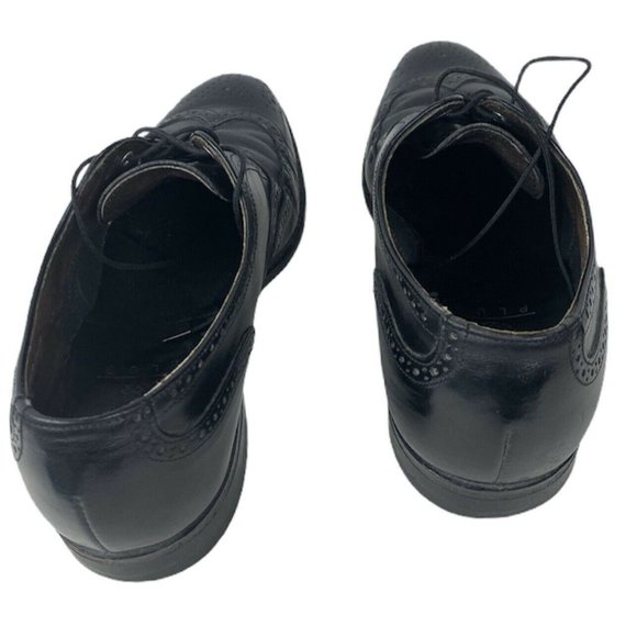 Comfort Plus Mens 9 D/C Leather Wing Tip Oxford Dr - Picture 3 of 6